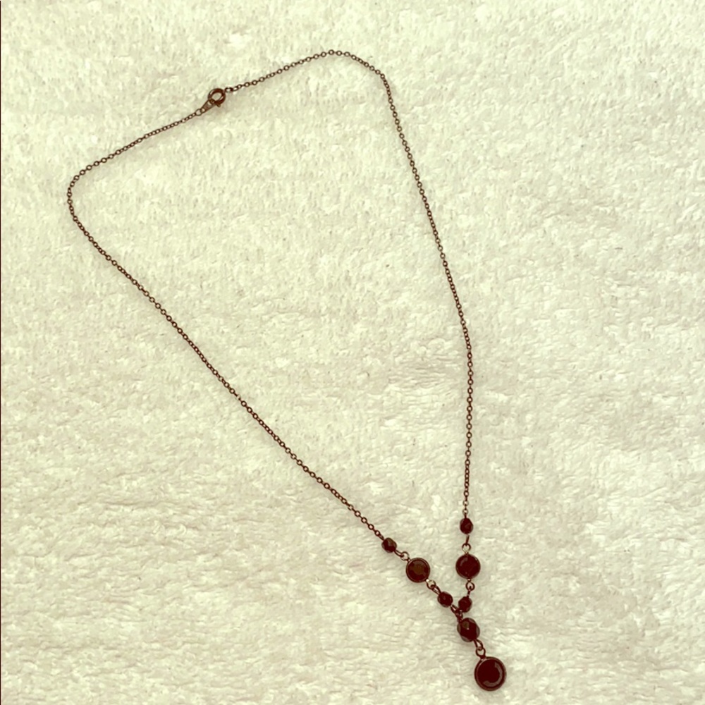 Black Crystal Fashion Necklace